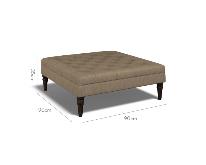 Monterey Large Footstool Amina Mocha