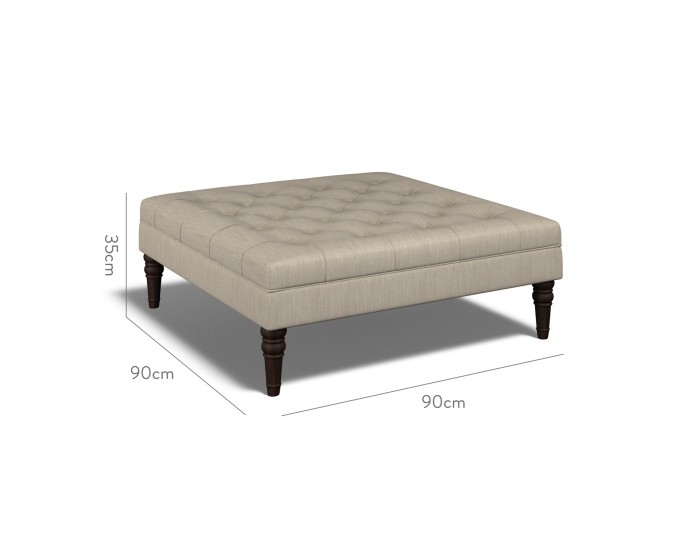 Monterey Large Footstool Amina Taupe