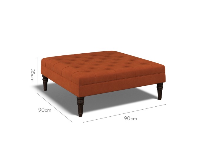 Monterey Large Footstool Cosmos Cinnabar