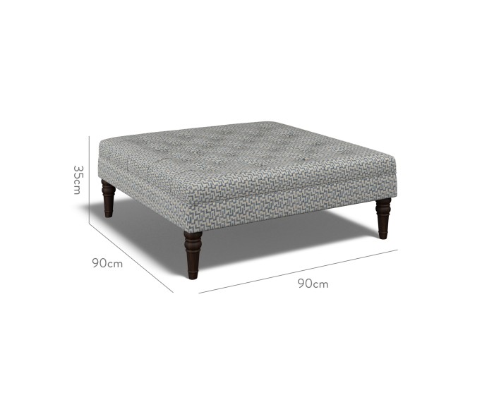 Monterey Large Footstool Desta Denim