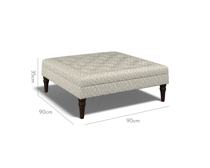 Monterey Large Footstool Nia Pebble