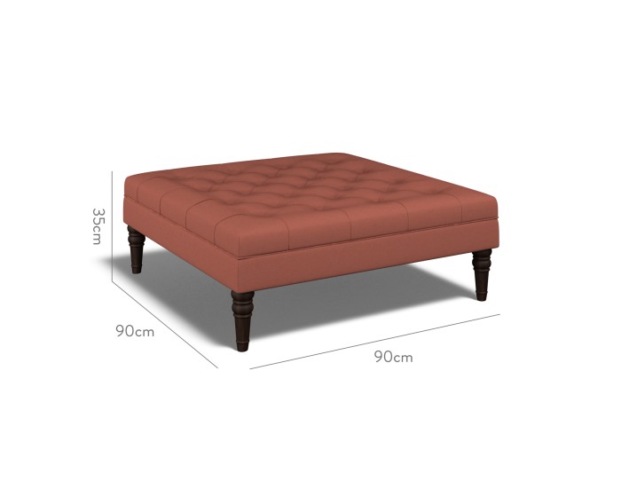 Monterey Large Footstool Shani Cinnabar