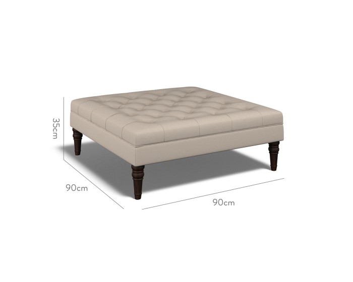 Monterey Large Footstool Shani Pebble