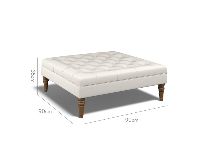 Monterey Large Footstool Zuri Parchment