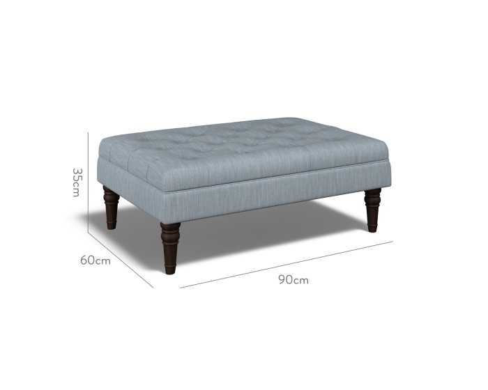 Monterey Medium Footstool Amina Denim