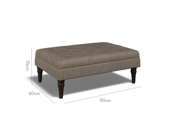 Monterey Medium Footstool Amina Espresso