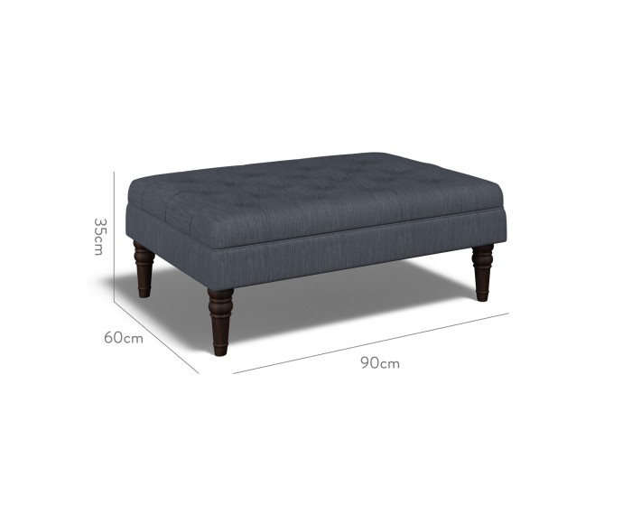 Monterey Medium Footstool Amina Indigo