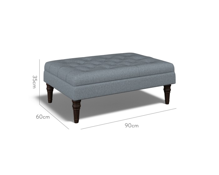 Monterey Medium Footstool Bisa Denim