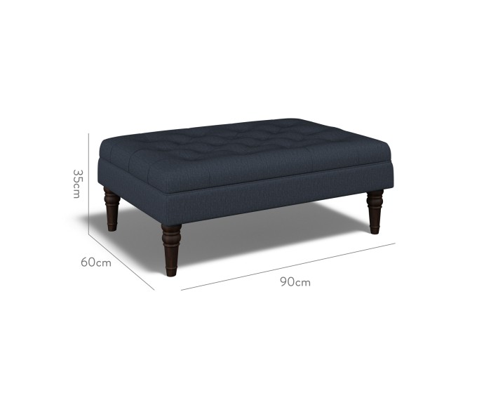 Monterey Medium Footstool Bisa Indigo