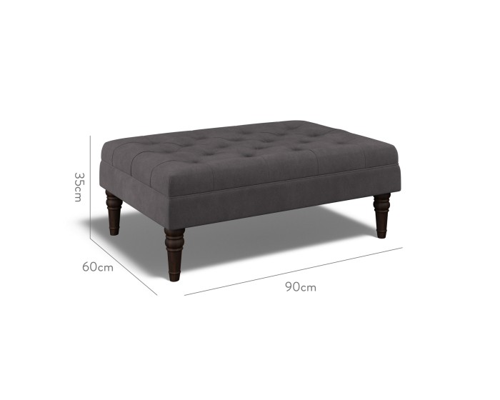 Monterey Medium Footstool Cosmos Charcoal