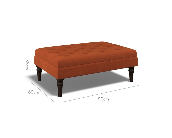 Monterey Medium Footstool Cosmos Cinnabar