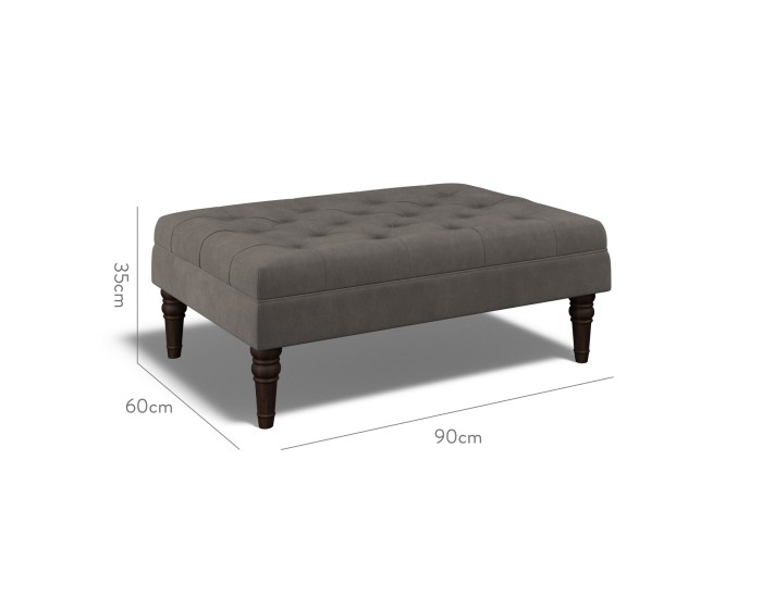 Monterey Medium Footstool Cosmos Graphite