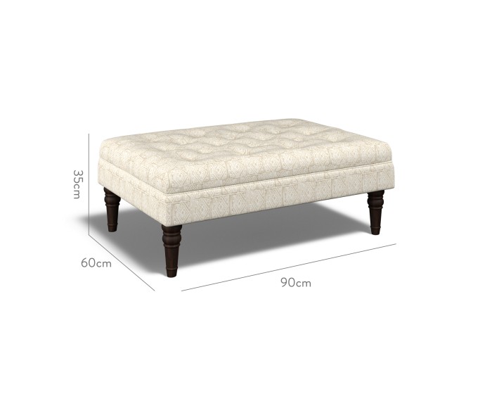 Monterey Medium Footstool Ellora Parchment 