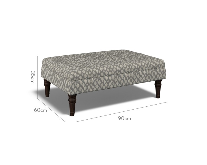 Monterey Medium Footstool Nia Charcoal