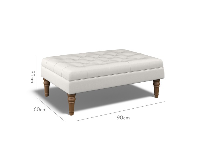 Monterey Medium Footstool Zuri Alabaster