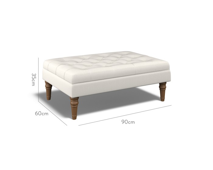 Monterey Medium Footstool Zuri Parchment