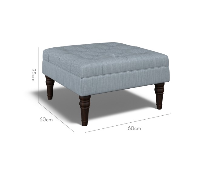 Monterey Small Footstool Amina Denim