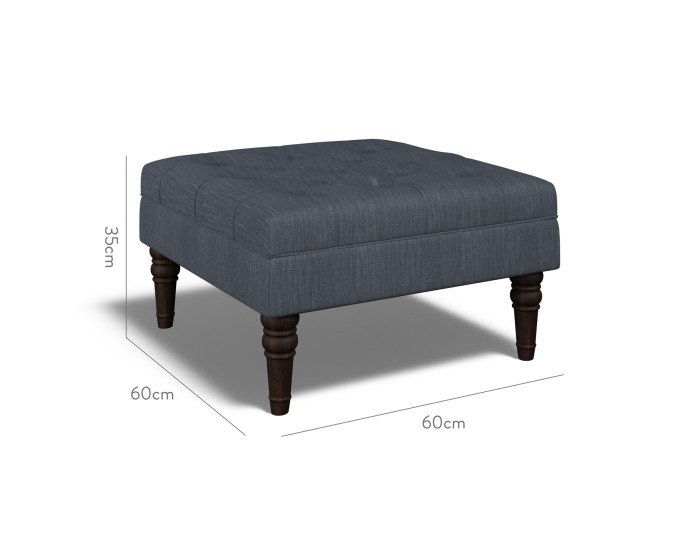 Monterey Small Footstool Amina Indigo