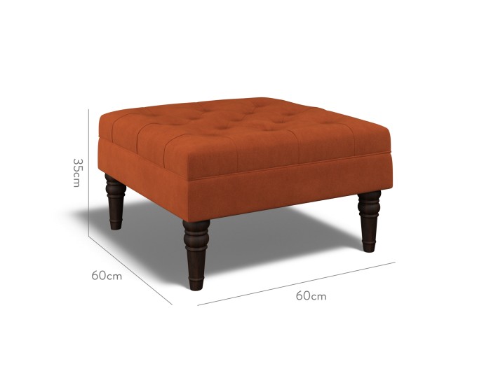 Monterey Small Footstool Cosmos Cinnabar