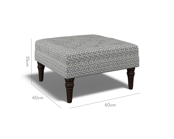 Monterey Small Footstool Desta Denim