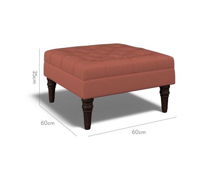 Monterey Small Footstool Shani Cinnabar