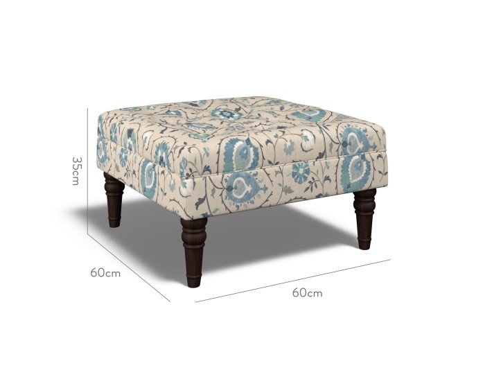 Monterey Small Footstool Shimla Azure