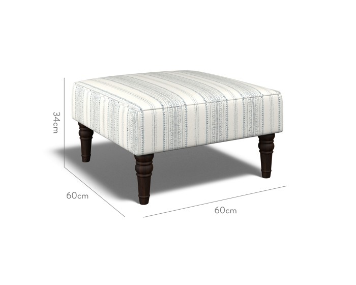 Savannah Small Stool Bodo Stripe Ink