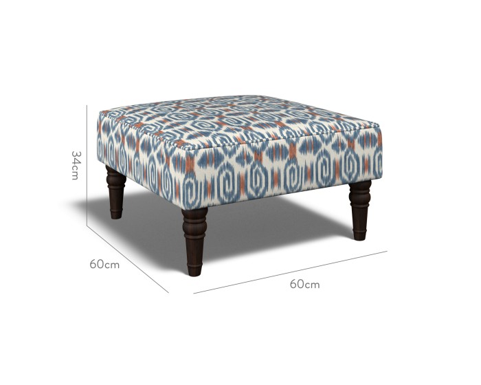 Savannah Small Stool Odisha Indigo