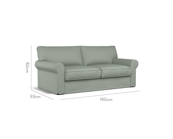 Vermont Loose Cover Medium Sofa Shani Celadon