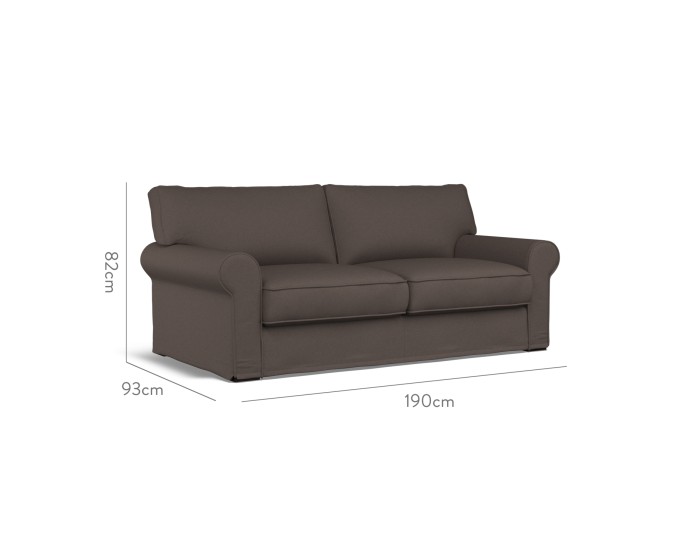 Vermont Loose Cover Medium Sofa Shani Espresso