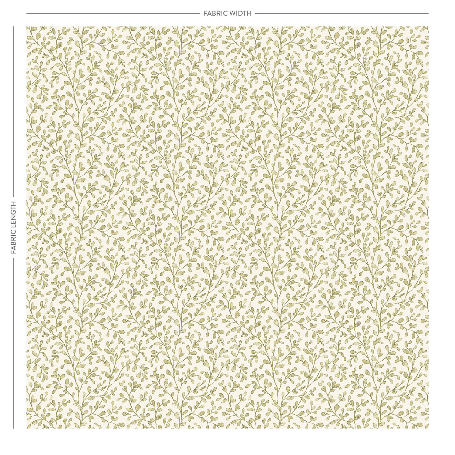 Taree Moss Printed Cotton Fabric | The Pure Edit