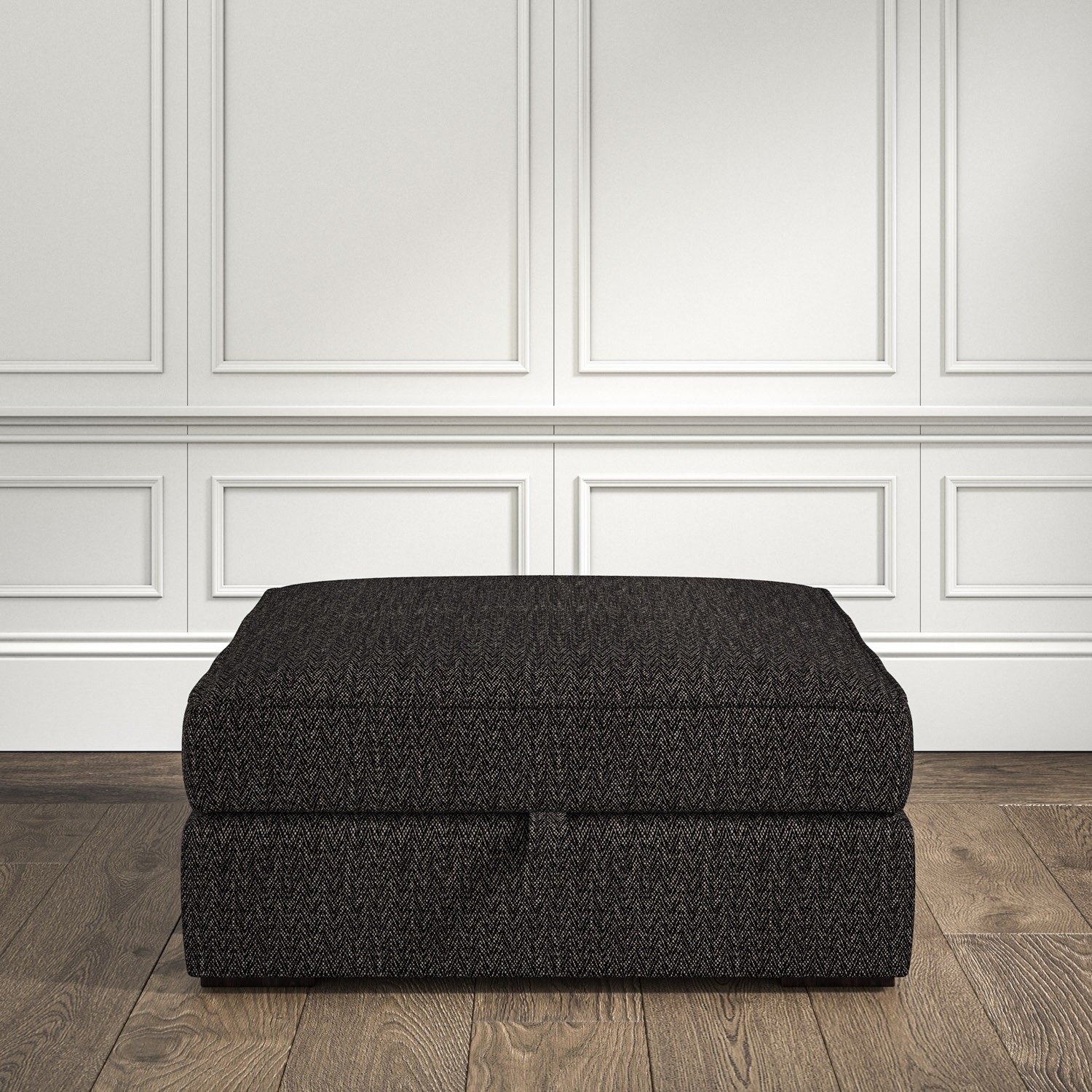 Charcoal footstool shop with storage