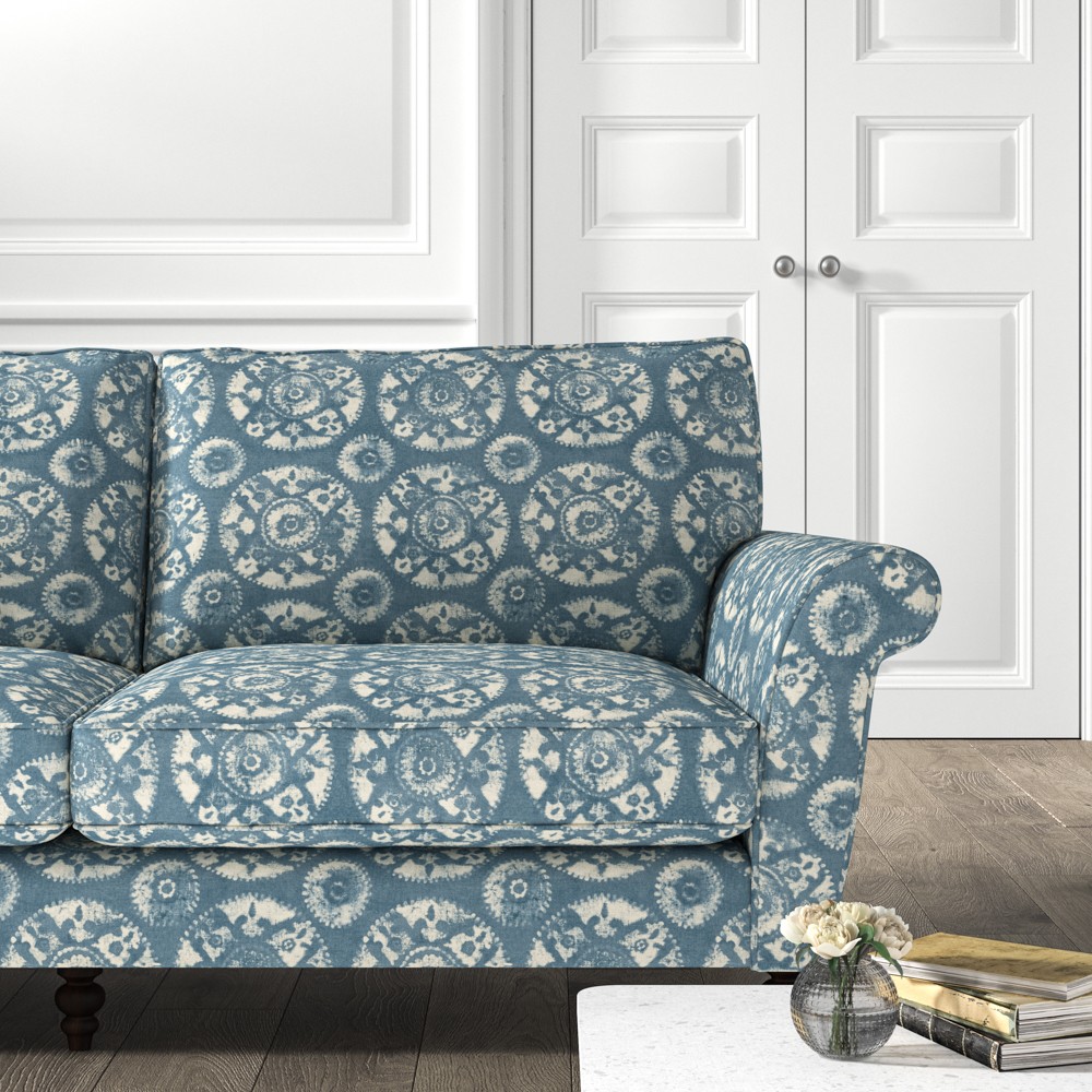 Blue printed clearance sofa