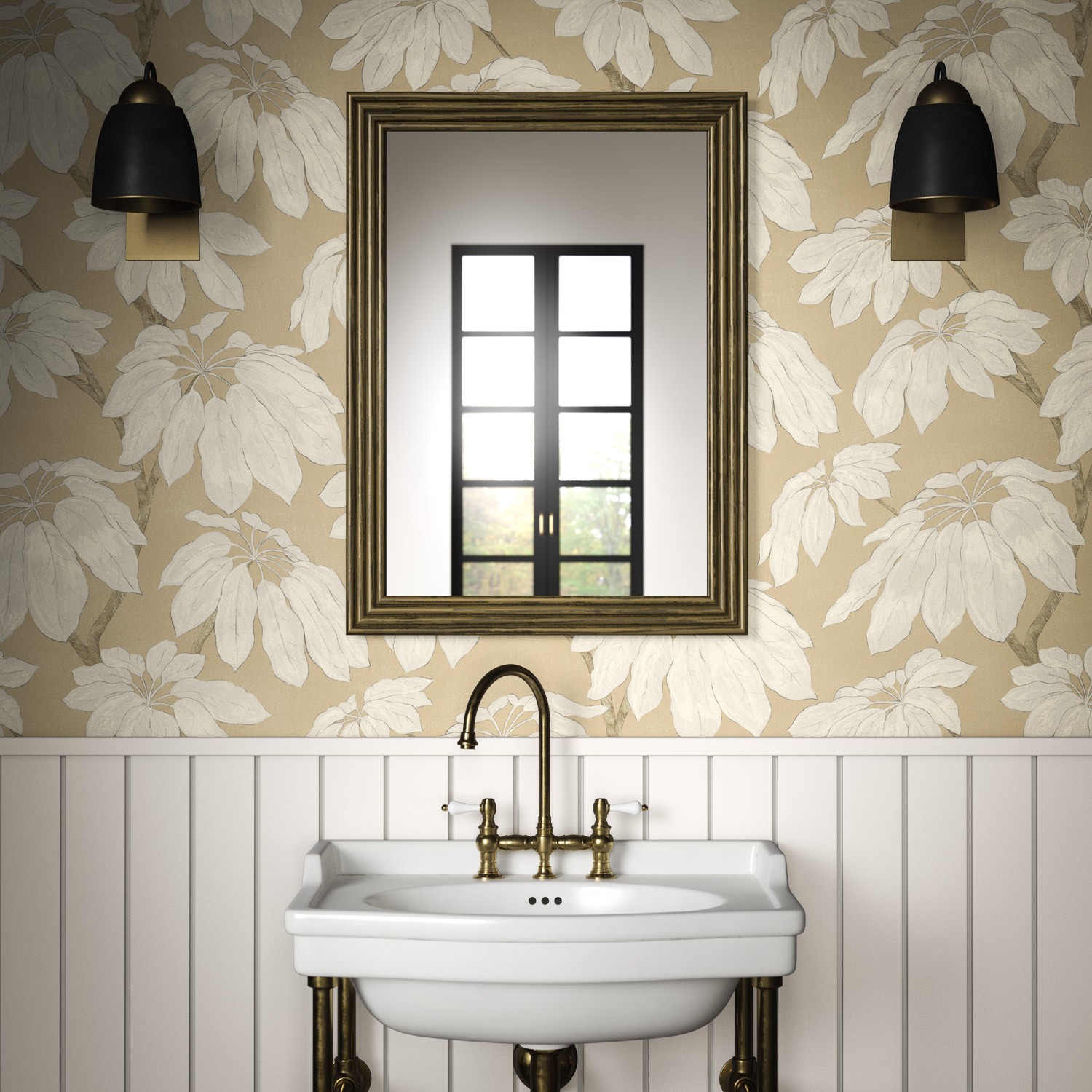294825282  Chiniile Sage Linen Texture Wallpaper  by AStreet Prints