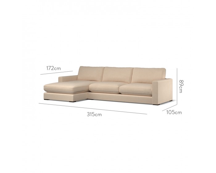 Cloud Large Chaise LHF Cosmos Linen