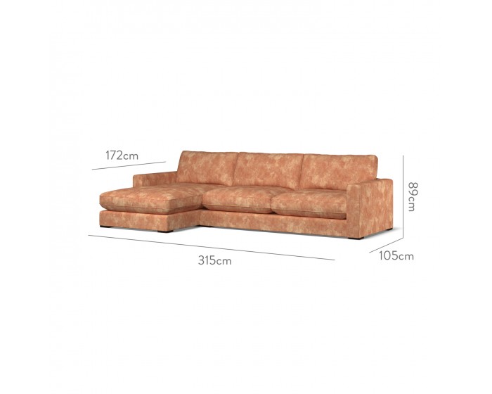 Cloud Large Chaise LHF Namatha Rust