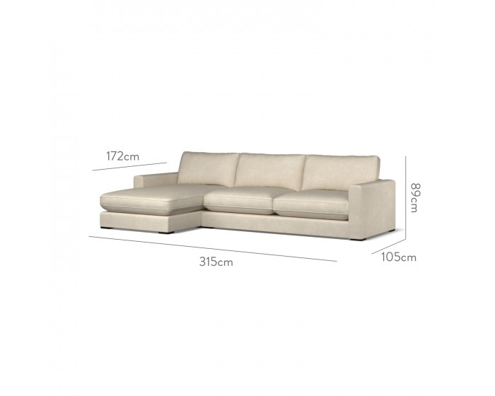 Cloud Large Chaise LHF Safara Stone