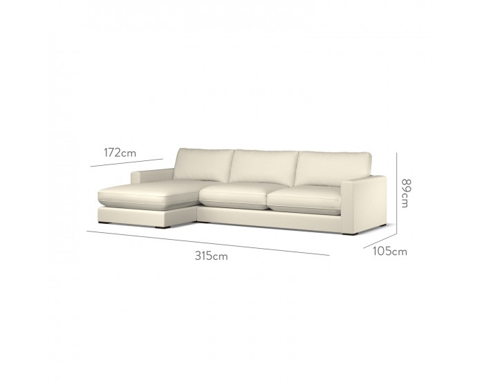 Cloud Large Chaise LHF Shani Parchment