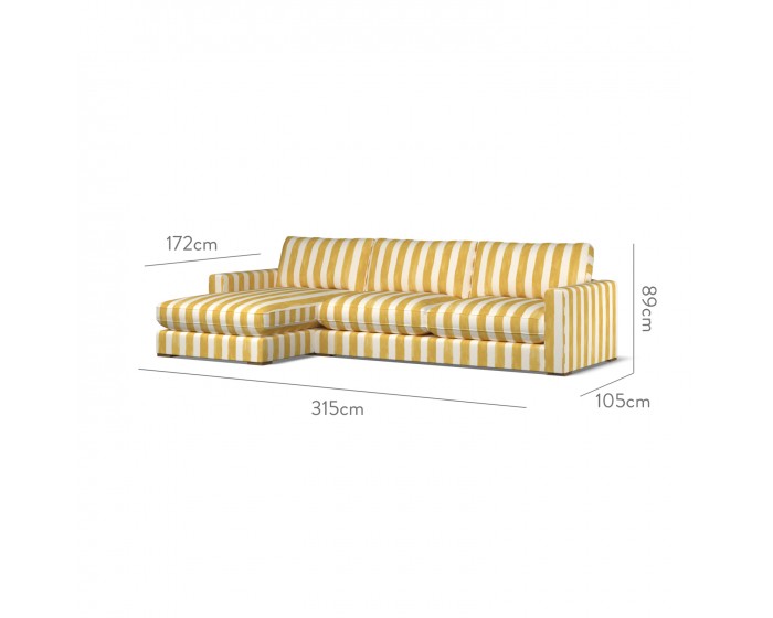 Cloud Large Chaise LHF Tassa Grande Gold