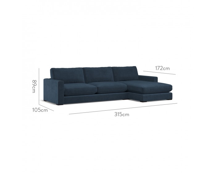 Cloud Large Chaise RHF Cosmos Indigo