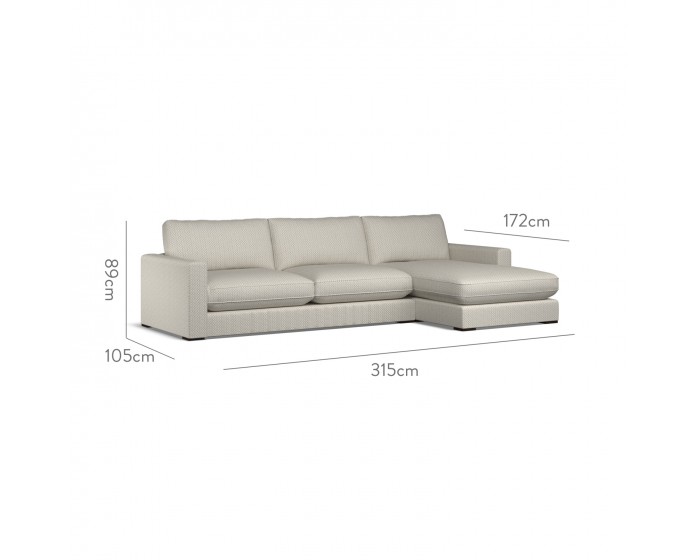 Cloud Large Chaise RHF Sabra Smoke