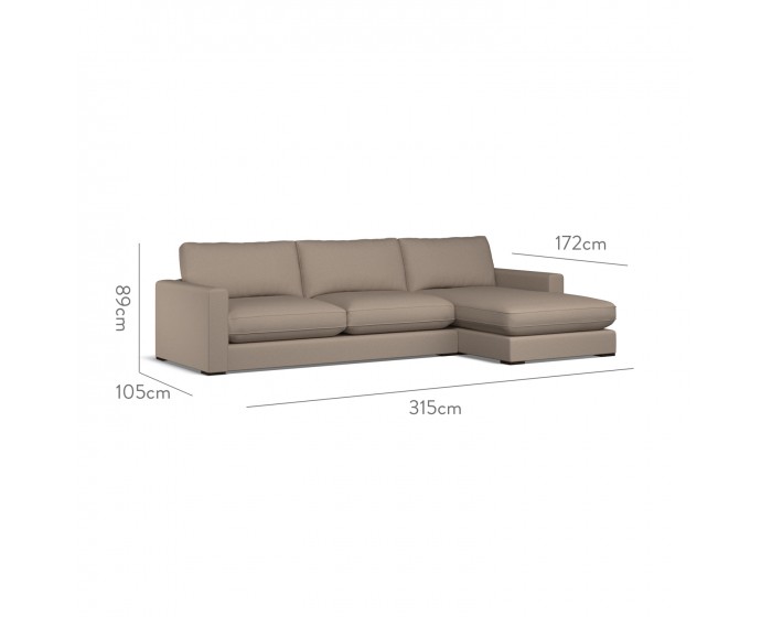 Cloud Large Chaise RHF Shani Taupe