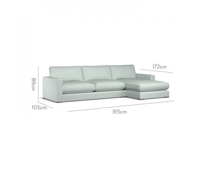 Cloud Large Chaise RHF Zuri Mineral