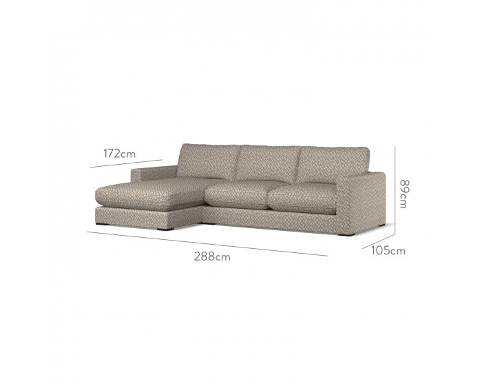 Cloud Medium Chaise LHF Nia Taupe