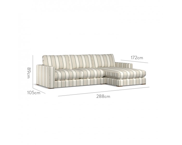 Cloud Medium Chaise RHF Edo Sage