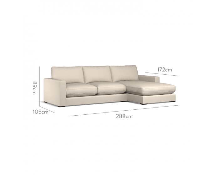 Cloud Medium Chaise RHF Zuri Sand