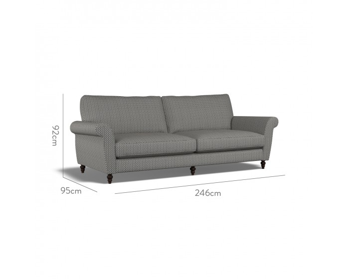 Ellery Extra Large Sofa Sabra Indigo