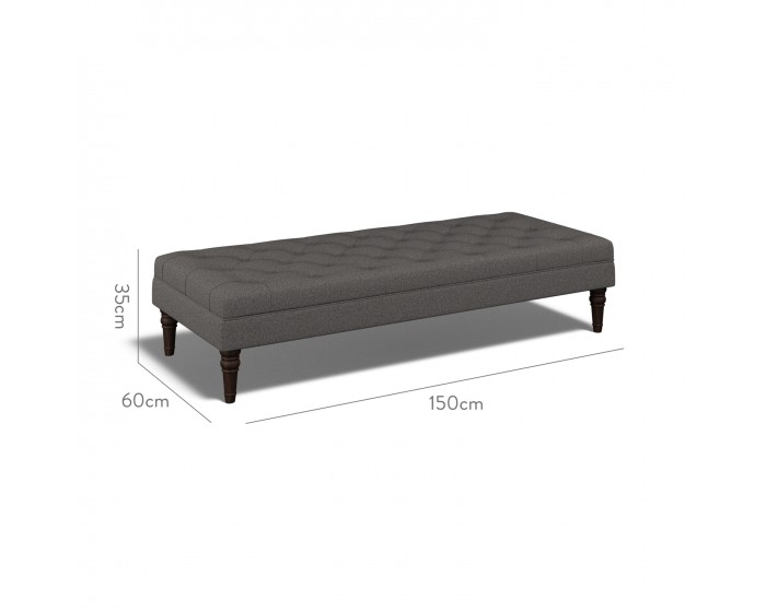 Monterey Extra Large Footstool Viera Charcoal