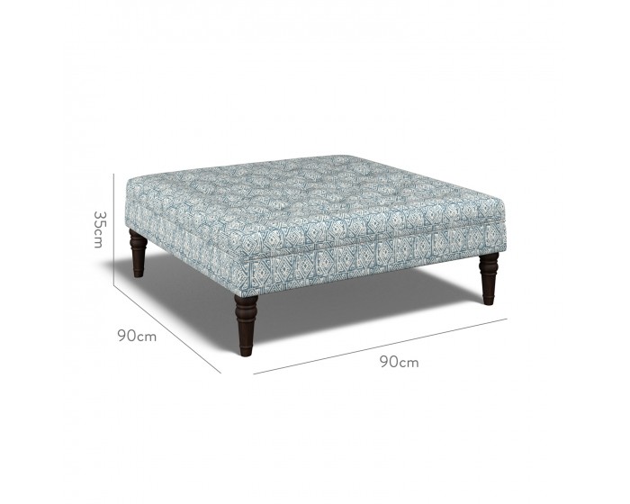 Monterey Large Footstool Ellora Marine