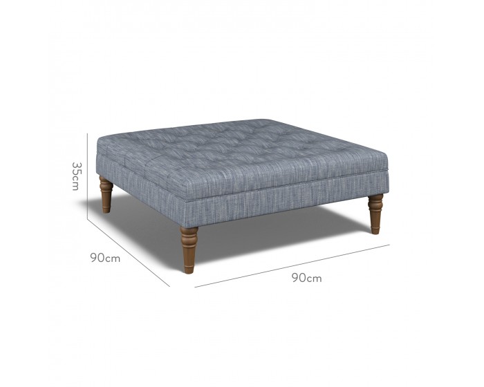 Monterey Large Footstool Kalinda Denim